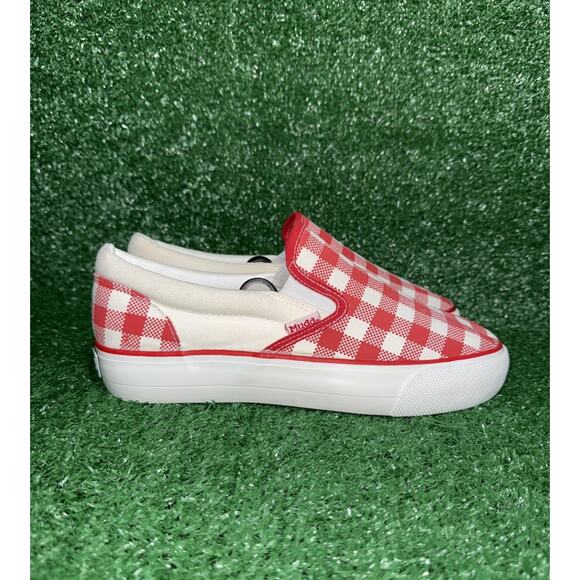 Vintage MUDD Y2K Checkerboard Low Top Slip On POPPY Vans Style Shoe Women Size 9 - Picture 1 of 11